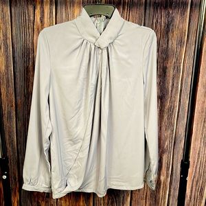 Zeagoo Grey blouse long sleeve